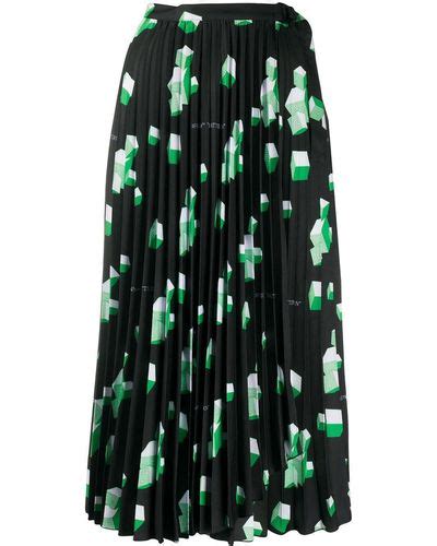 Green Off White C O Virgil Abloh Skirts For Women Lyst