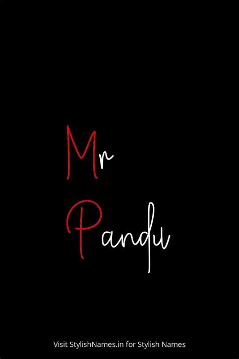 Mr Pandu | Stylish name, Names, P name wallpaper hd love