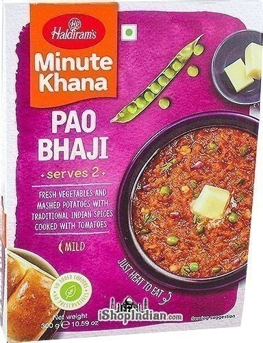 Haldiram S Pao Bhaji Minute Khana Ready To Eat Haldiram S Brand