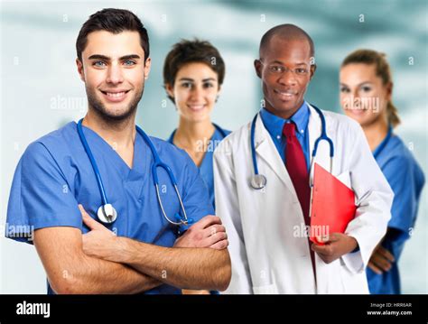 Group of young smiling doctors Stock Photo - Alamy