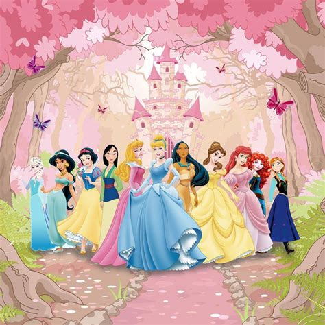 Papel De Parede Princesas Disney Elo Produtos Especiais