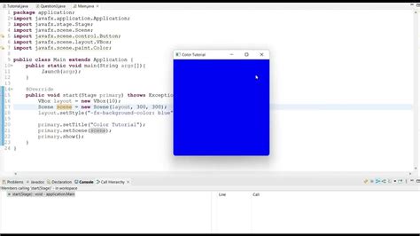 How To Change Javafx Background Color Scene And Layout Youtube