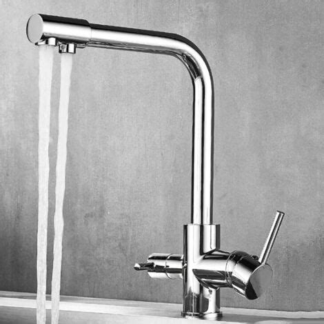 Kitchen Faucet Way Swivel Brass Hot And Cold Purified Water Kitchen