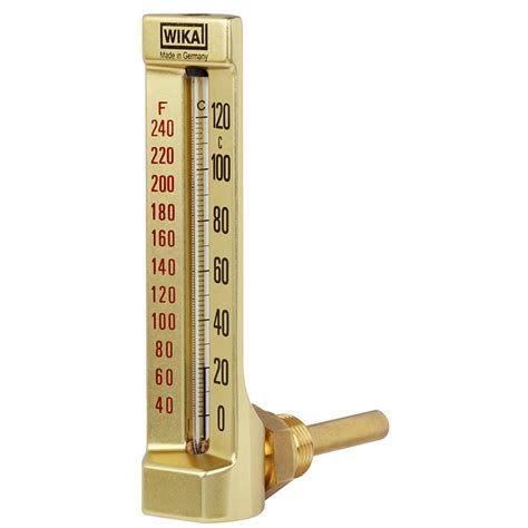 Thermomètre industriel en verre 32 WIKA Canada