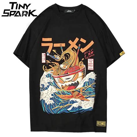 Big Discount Japanese Harajuku T Shirt Men 2018 Summer Hip Hop T Shirts