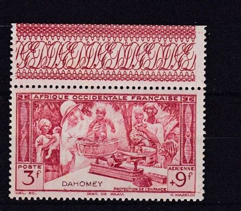 TIMBRE COLONIES FR 1942 Dahomey Poste Aerienne N 8 N Tb Voir Scan