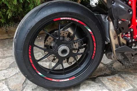 Kit Adesivo Friso Refletivo Roda Moto Ducati Corse Fri25 Parcelamento