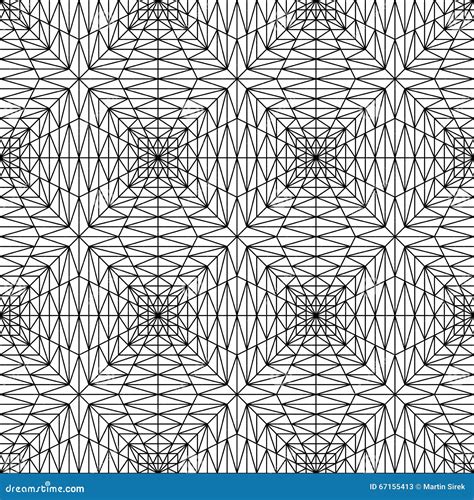 Vector Modern Seamless Geometry Pattern Squares D Black And White