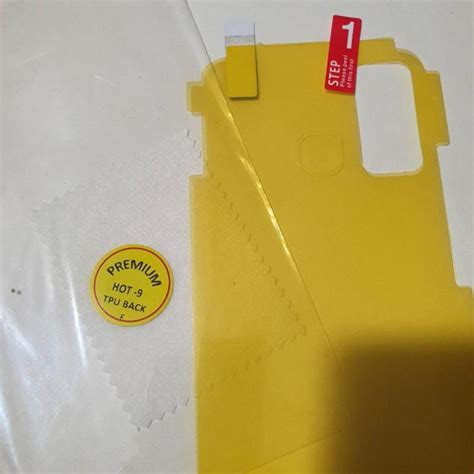 Infinix Hot Hydro Gel Film Jelly Skin Crystal Clear Transparent Back Skin Back Protector