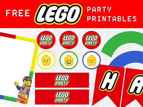 Lego Party Printables - Free Download - Party with Unicorns