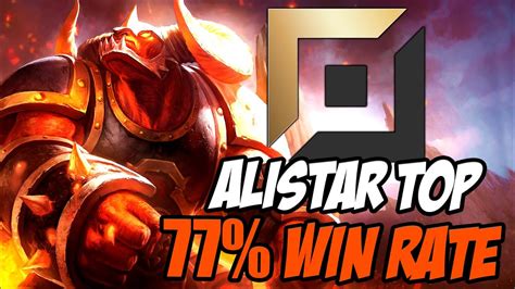 Rank Alistar World Shows How To Carry In The Top Lane Win Rate