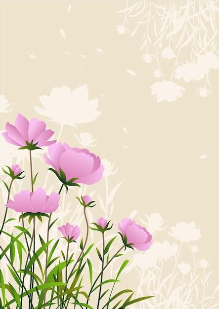 Premium Vector | Spring flower background