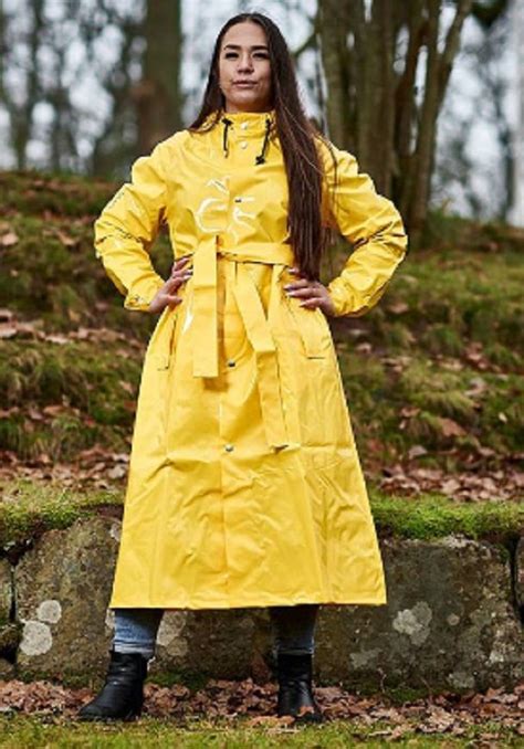 Pvc Raincoat Yellow Raincoat Rainwear Girl Rubber Raincoats Rain