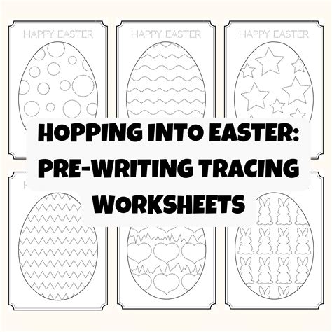 Easter Pre Writing Tracing Worksheets Teaching Resources Worksheets