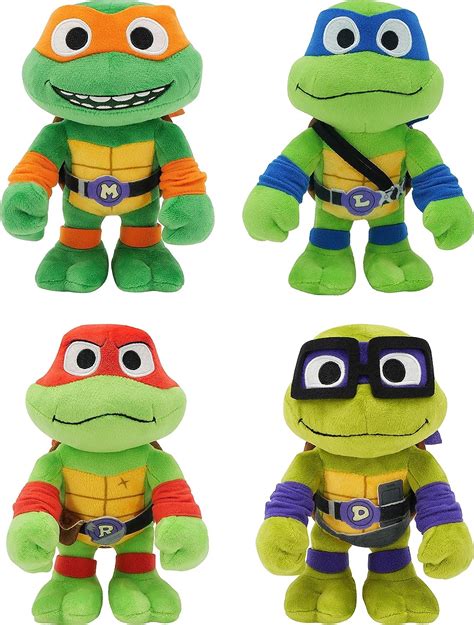 Mattel Teenage Mutant Ninja Turtles Mutant Mayhem Plush Toy Set With 4 Soft Dolls