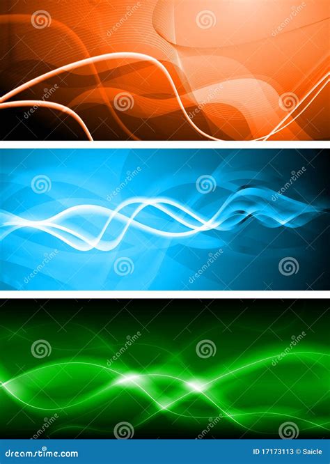 Vibrant Banners Vector Illustration Stock Vector Illustration Of