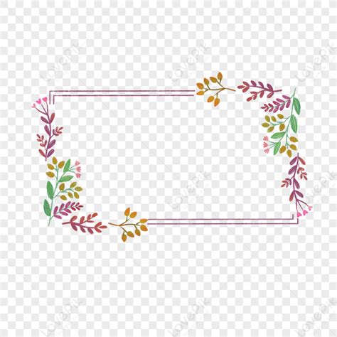 Small Fresh Border, Plant Garland, Small Fresh Border, Square Garland ...