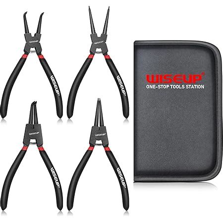 Pcs Mini Snap Ring Pliers Set Heavy Duty External Internal Circlip