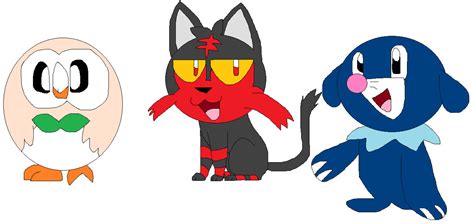 Three new starters Pokemon by LadyFeliz on DeviantArt