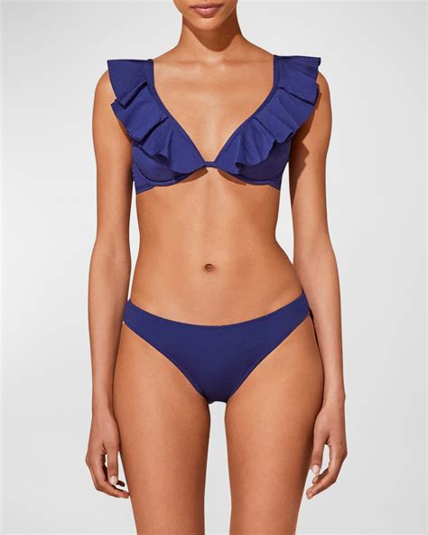 Vilebrequin Solid Flutter Bikini Top Neiman Marcus