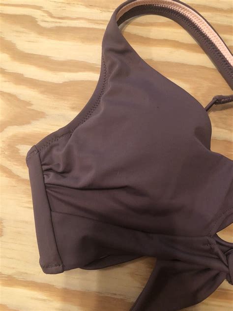 Women S Bralette Bikini Top Shade Shore Dark Mauve B Ebay