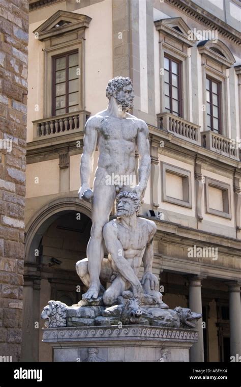 Hercules Cacus Sculpture Baccio Bandinelli Banque De Photographies Et D