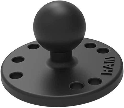 Ram Mounts Gps Round Plate With Ball Ram B U With B Size Ball