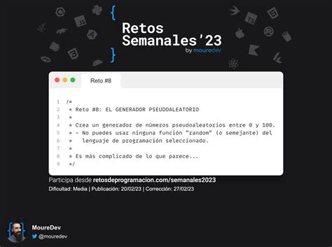 Brais Moure on Twitter El nuevo reto de programación de la semana ya