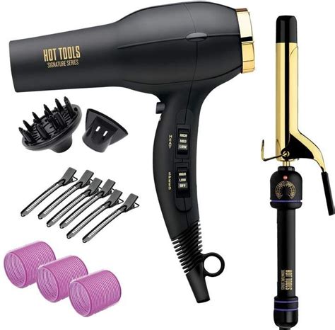 Hot Tools Signature Series Hair Dryer And Curling Iron Volume Styling Kit Box Hot Tools Hair