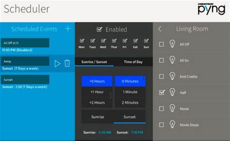 Crestron Pyng Scheduler Home Automation Automation Software Design