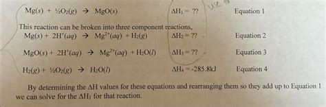 By determining the ΔH values for these equations and | Chegg.com