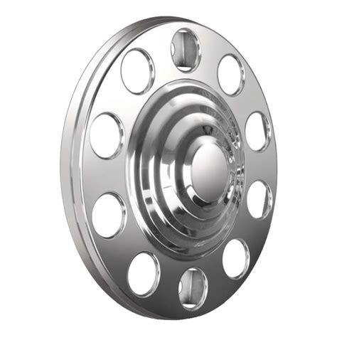 Circle Model Metal Stainless Wheel Cover With Graduated Skirt