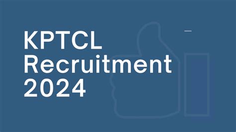 KPTCL Recruitment 2024 For 2975 Vacancies Notification PDF Apply Date