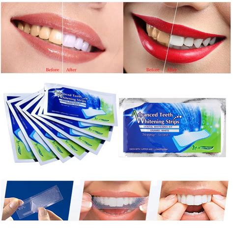 28pcs14pairs 3d White Gel Teeth Whitening Strips Dental Kit Whitening