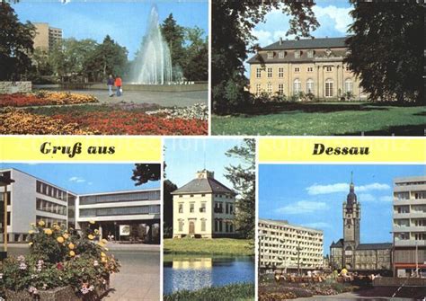 Postkarte Carte Postale Dessau Rosslau Schloss Mosigkau Bauhaus Schloss