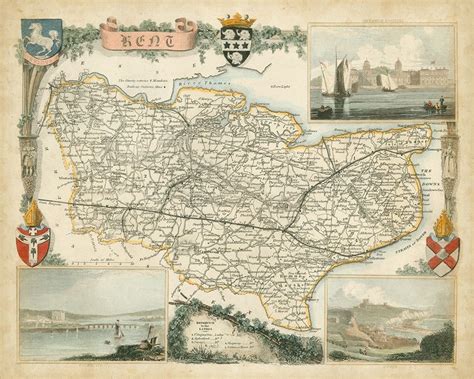 Map of Kent Poster Print - Unknown - Posterazzi