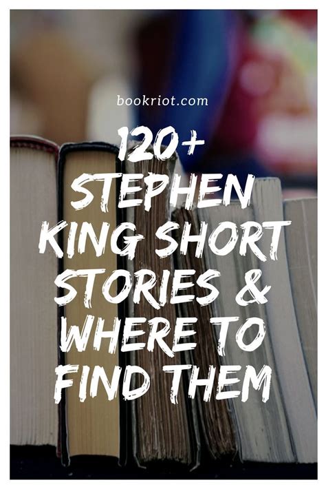 books stacked on top of each other with the words 120 + stephen king short stories and where to ...