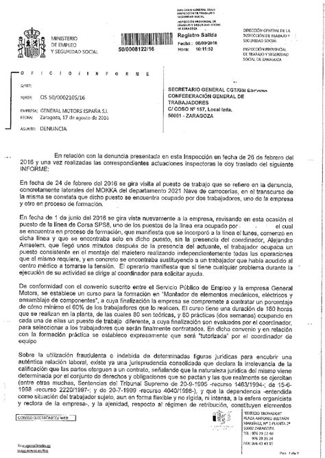 Denuncias A La InspecciÓn De Trabajo