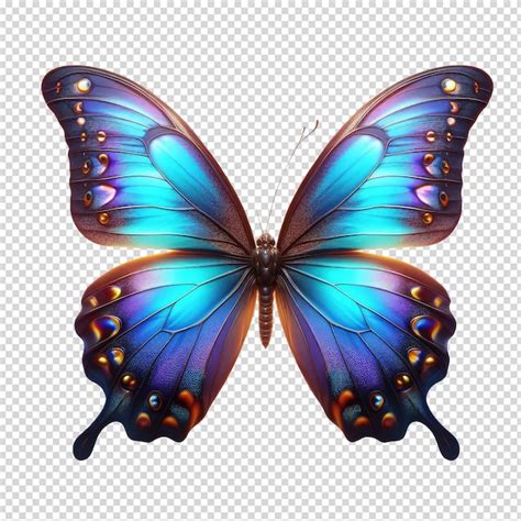 Borboleta Isolada Em Fundo Transparente Psd Premium