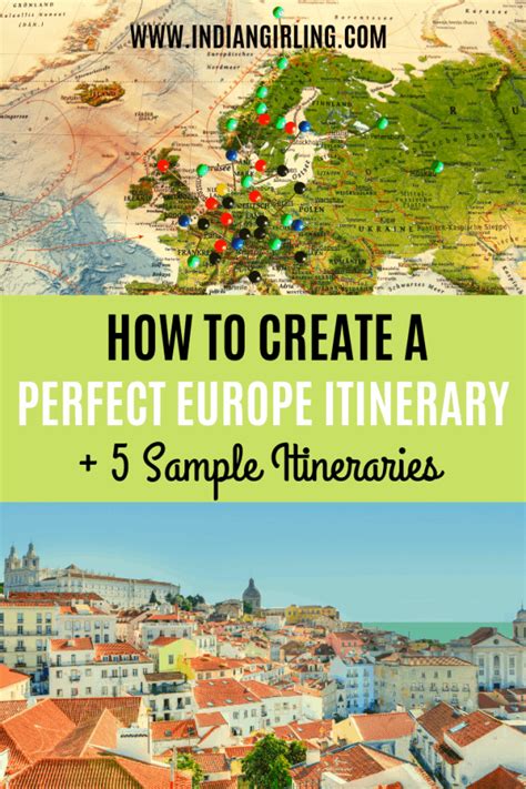 How To Create A Europe Trip Itinerary + Sample 1 Week Itineraries