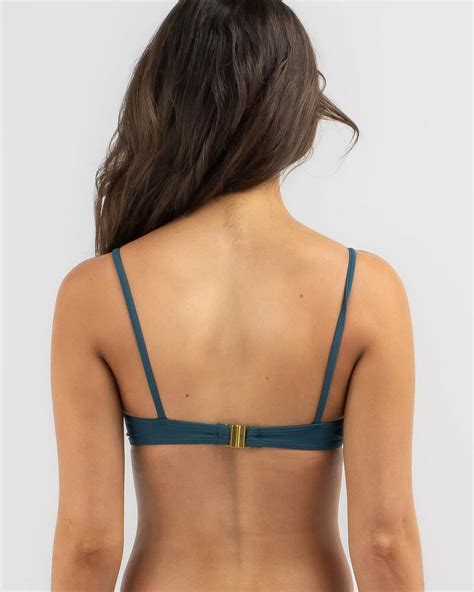 Shop Kaiami Alana Underwire Bikini Top In Mermaid Blue Fast Shipping And Easy Returns City