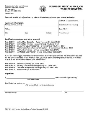 Fillable Online Lni Wa Medical Gas Renewal Form For Washington Fax