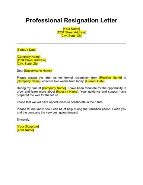 Get Resign Letter Templates Ideas How To Write A Resignation