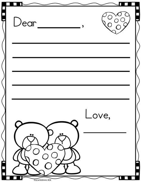 Free Valentines Day Letter Writing Templates Valentines Day Letter