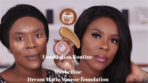 Simple Foundation Routine Ft Maybelline Dream Matte Mousse Foundation Yrayideh Youtube