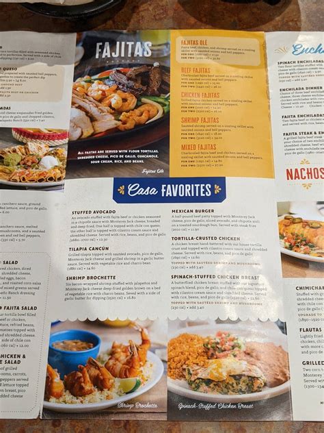 Menu at Casa Olé restaurant, Conroe, Westview Blvd