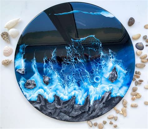 Arctic sea/северное море из смолы | Искусство из смолы, Абстрактные ...