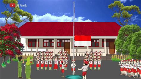 Animasi Upacara 17 Agustus Hut Ri 76 Pengibaran Bendera Merah Putih