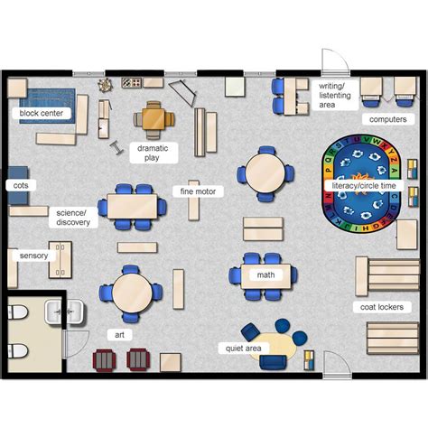 Floor Plan Of An Ecd Classroom