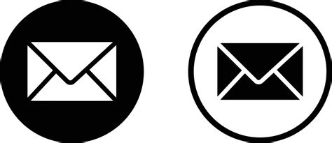 Email Icon In Two Styles Isolated On White Background Mail Icon